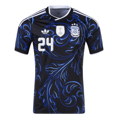 E. FERNÁNDEZ #24 Mens Argentina World Cup Away Jersey 2026
