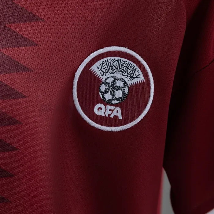 Kids Qatar Home Jersey 2026 World Cup Football Kit Soccer Shirt