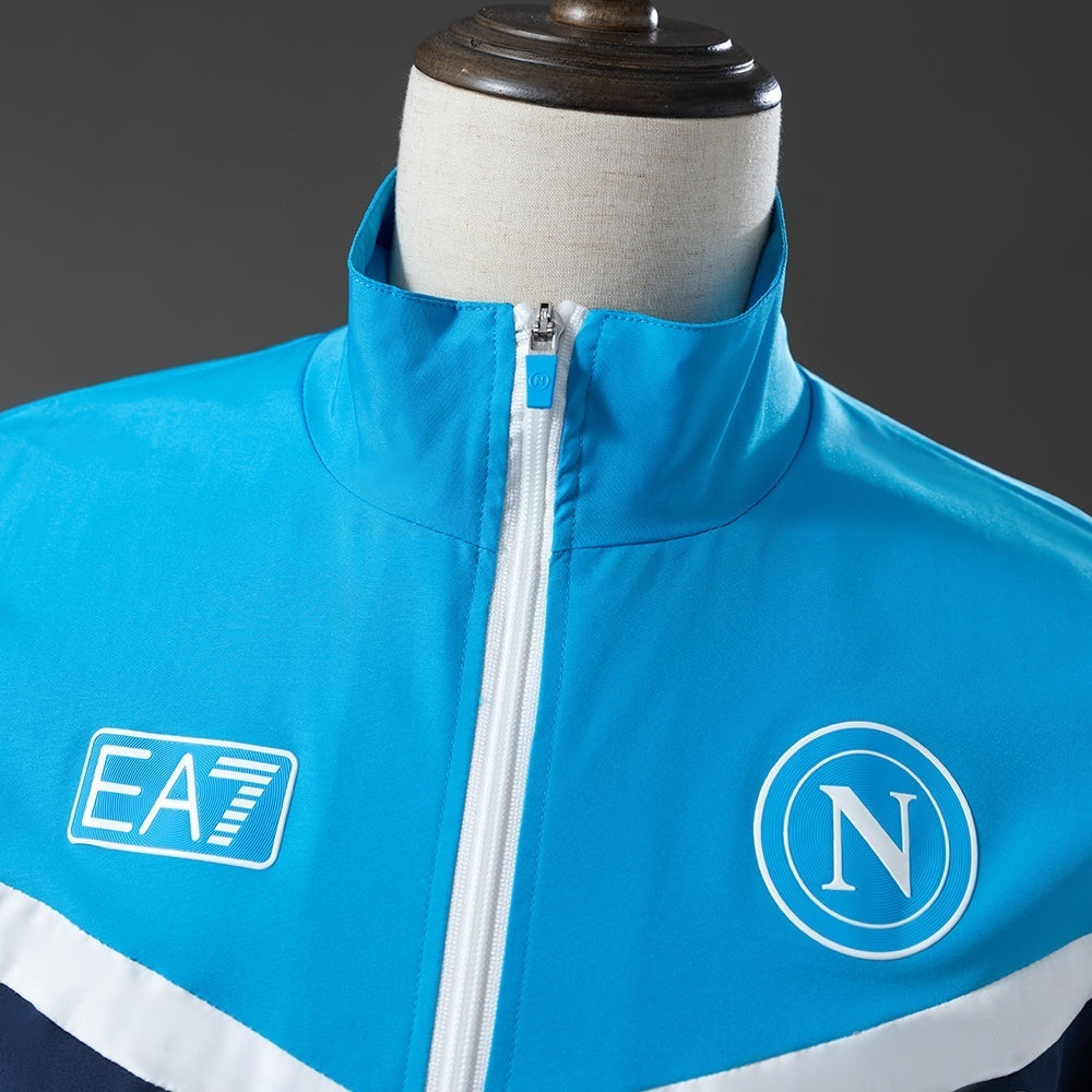 Napoli Windbreaker 2025/26 Blue Football Soccer Jacket