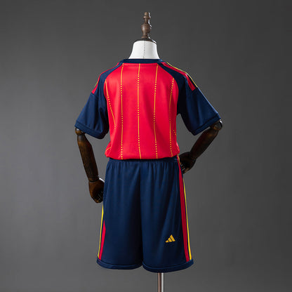 Kids Spain Jersey 2026 World Cup Home Football Kit