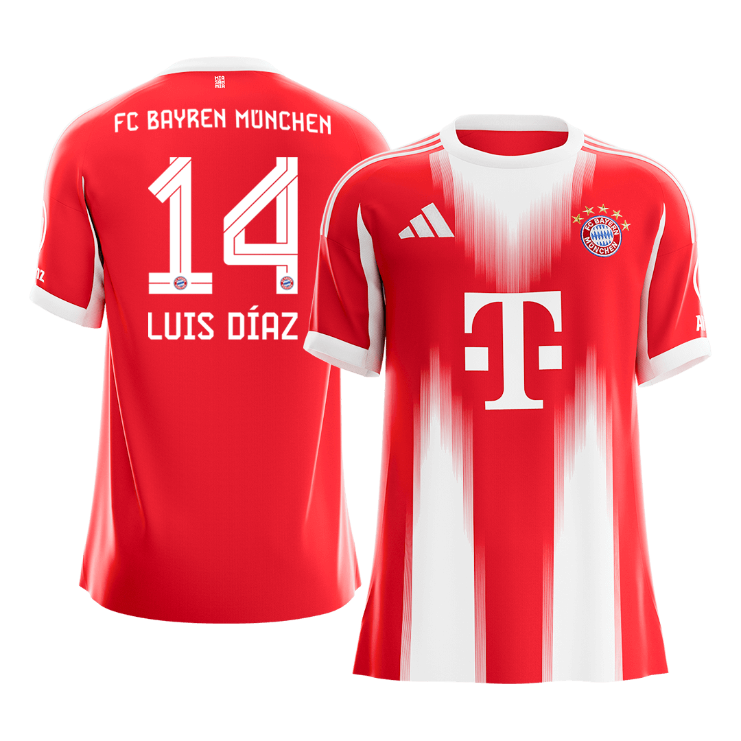 LUIS DÍAZ #14 Mens Bayern Munich Home Jersey 2025/26 [PREMIUM]
