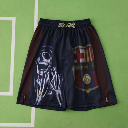 C.J. x F.C. Barcelona Retro 00/01 Home Skeleton Shorts