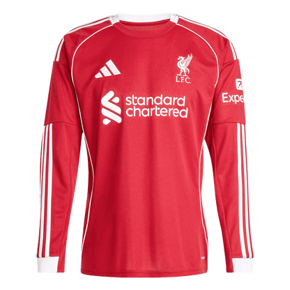 Mens Liverpool Home Long Sleeve Jersey 2025/26