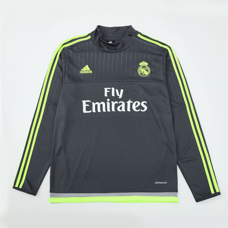 Retro Real Madrid Training Tracksuits 2015-16 Football Kit Soccer Jersey