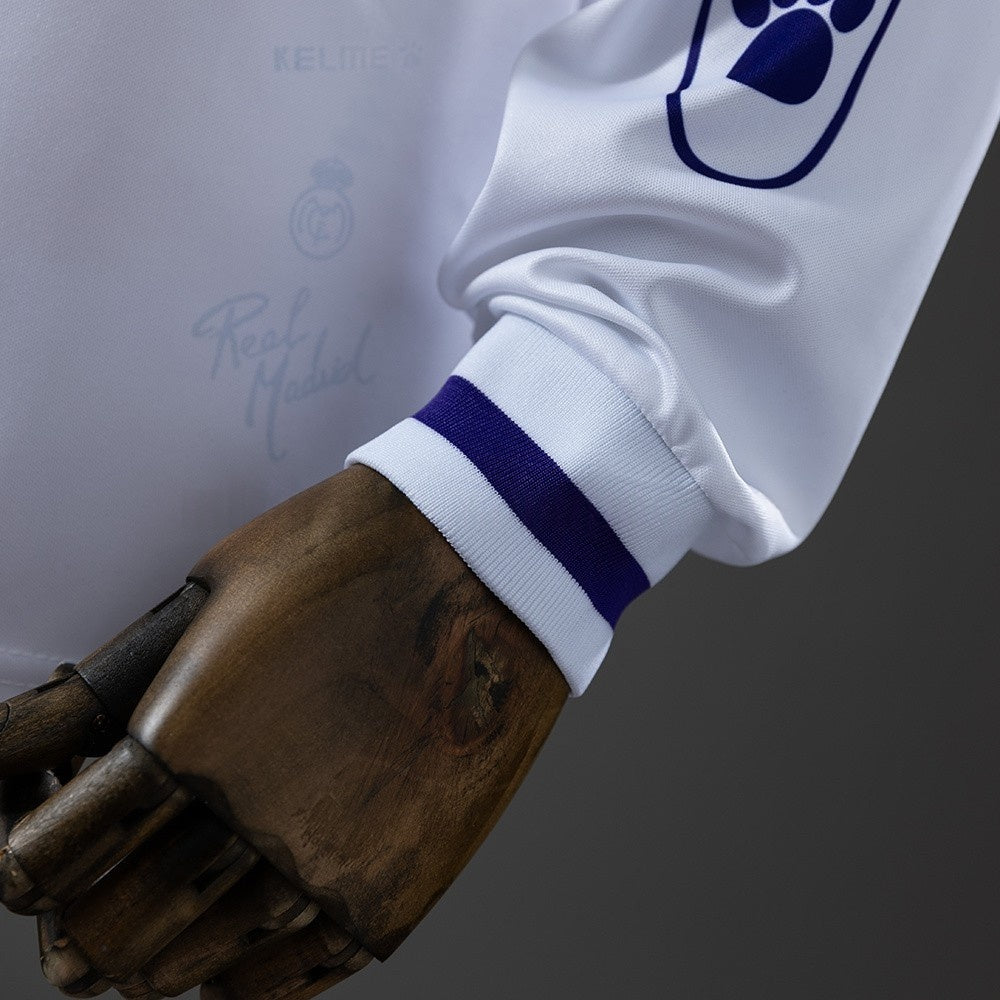 Real Madrid Jersey 1994/96 Home Retro Football Kit Long Sleeves