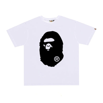 Bape Street Cotton Loose Couple Casual T-shirt Half Sleeve Shirt D099