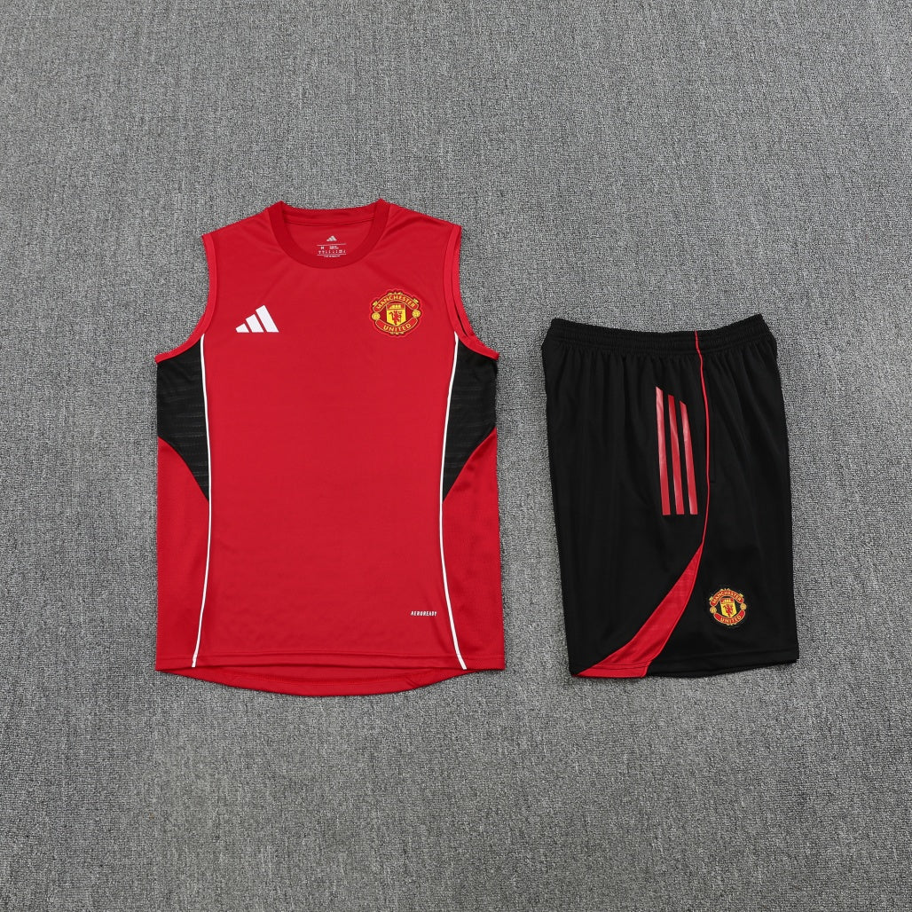 Manchester United Vest Set Training Tracksuits 25/26 Football Kit Soccer Jersey
