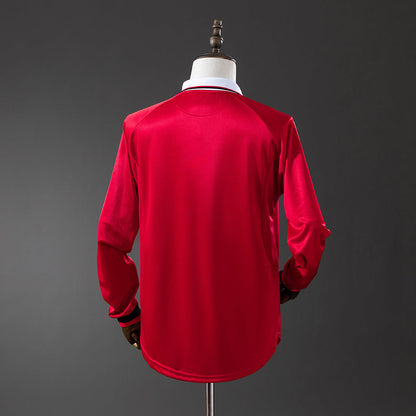 Manchester United Jersey 1999-00 Home Retro Kit Long Sleeves