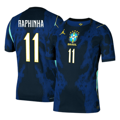 RAPHINHA #11 Mens Brazil World Cup Away Jersey 2026 - Player Version (Slim Fit)