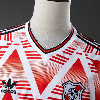 River Plate Away Jersey 1992-93 Retro Football Kit Soccer Shirt