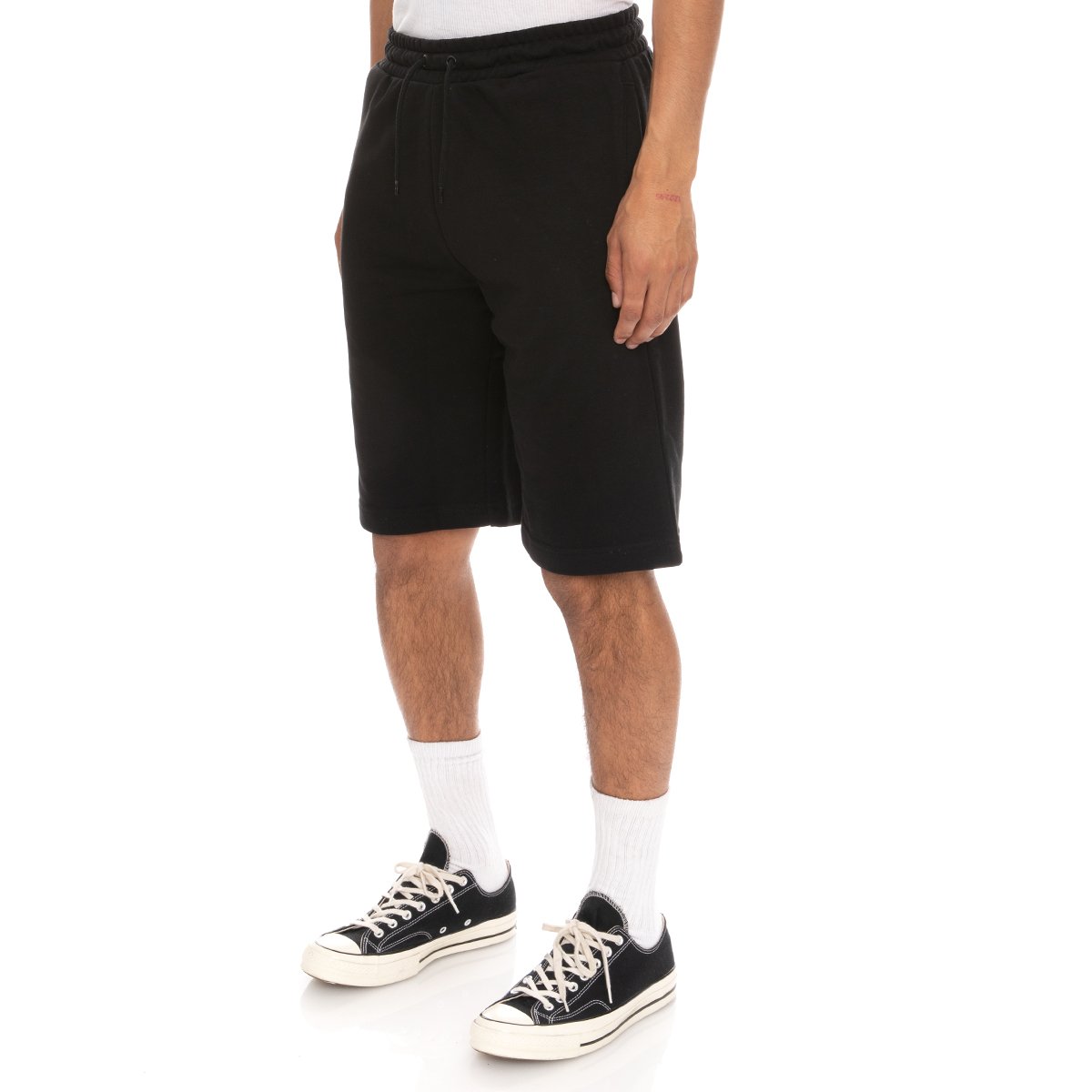 KAPPA  LOGO FLEECE MABOK SHORTS - BLACK