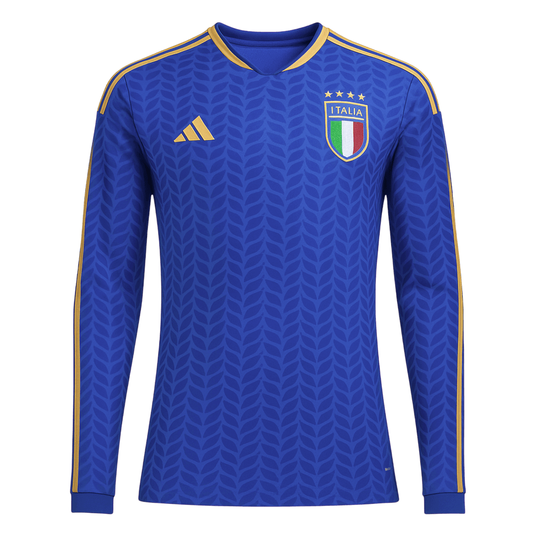 Mens Italy World Cup Home Long Sleeve Jersey 2026