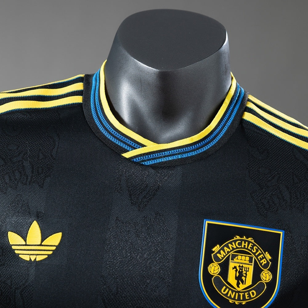 Player Version Manchester United Third Jersey 2025/26 Long Sleeves Football Kit Soccer Shirt