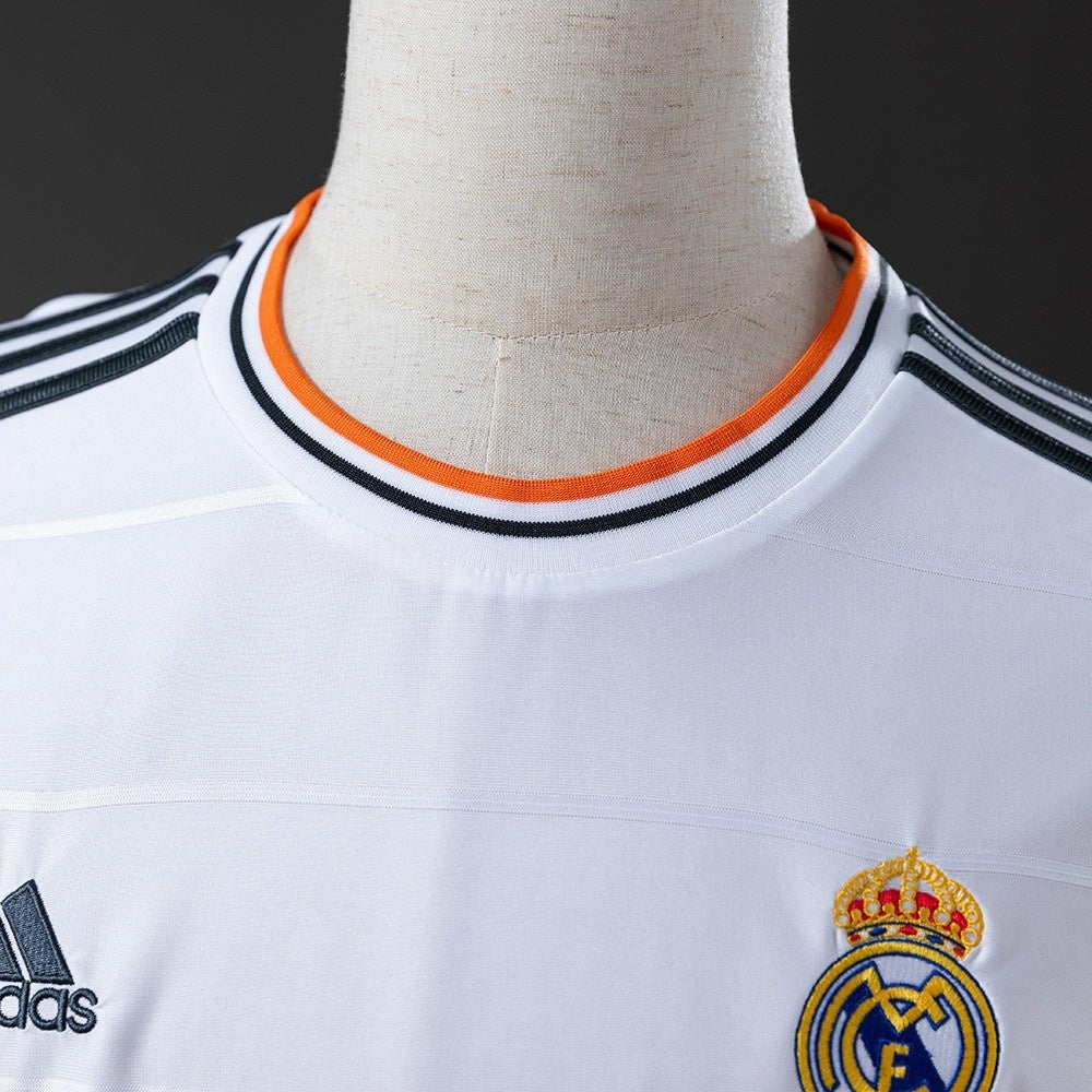 Real Madrid Jersey 2013/14 Home Retro Football Kit Long Sleeve