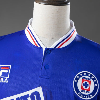 Retro Cruz Azul Home Jersey 1998 Long Sleeves Football Kit Soccer Shirt