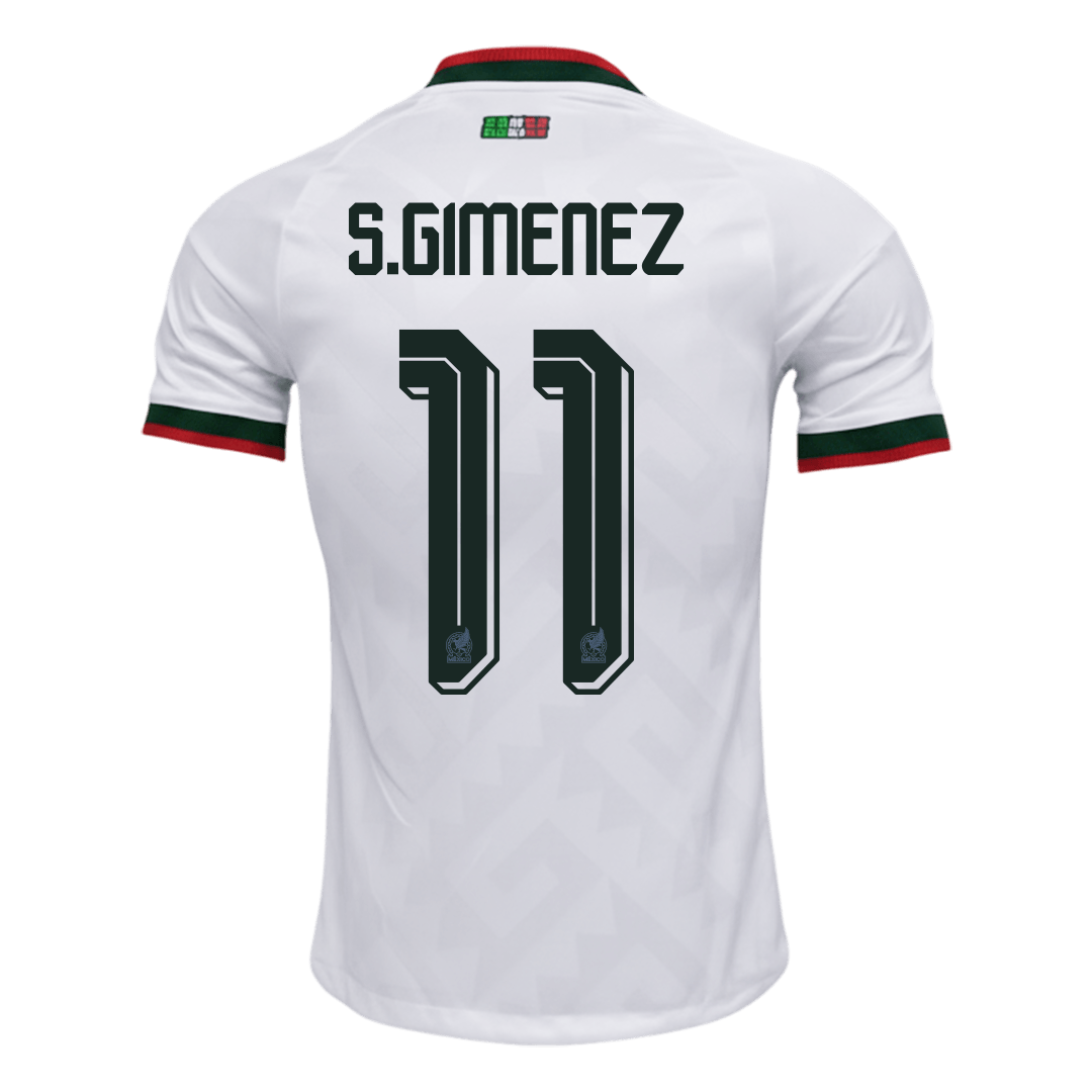 S.GIMENEZ #11 Mens Mexico World Cup Away Jersey 2026 - Player Version (Slim Fit)