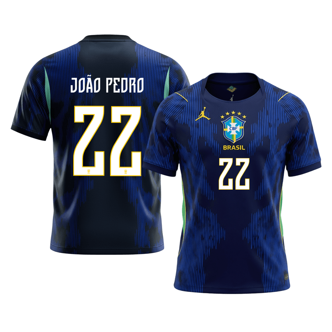 JOÃO PEDRO #22 Mens Brazil World Cup Away Jersey 2026