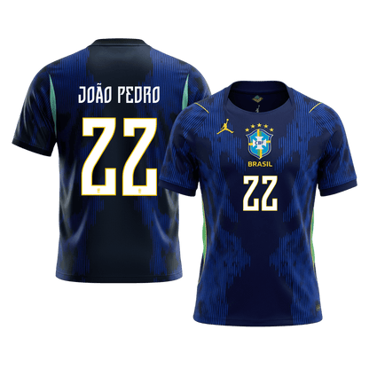 JOÃO PEDRO #22 Mens Brazil World Cup Away Jersey 2026