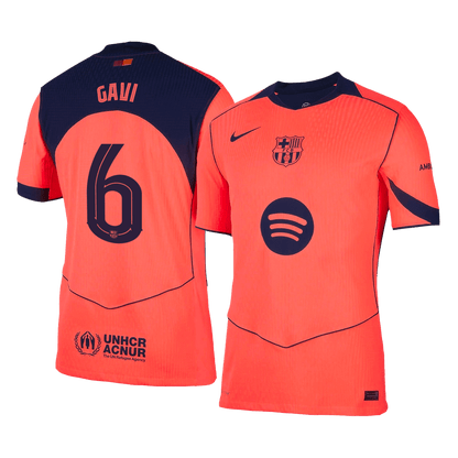 GAVI #6 Mens Barcelona Third Jersey 2025/26 UCL - Player Version (Slim Fit)