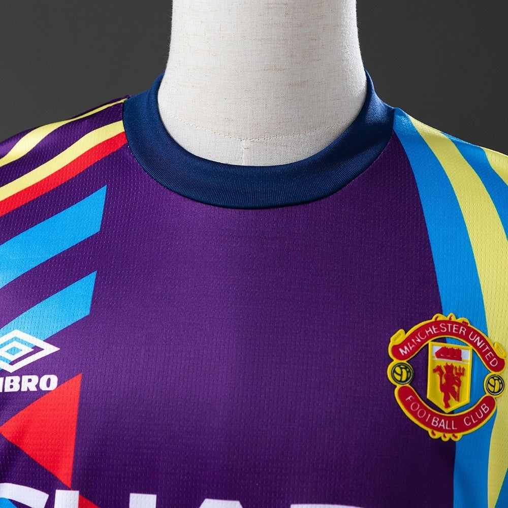 Manchester United Jersey 1992-94 Goalkeeper Retro Football Kit Long Sleeves