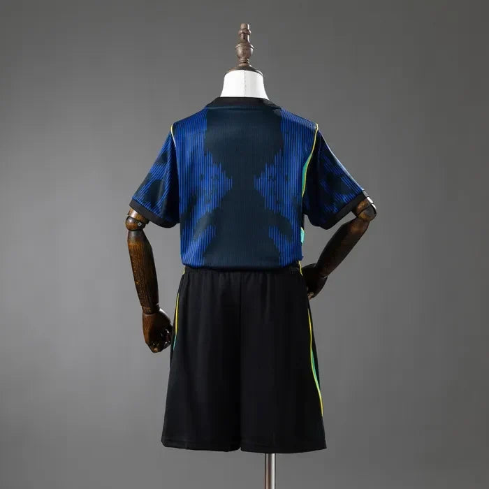Kids Brazil Away Jersey 2026 World Cup Football Kit Soccer Shirt
