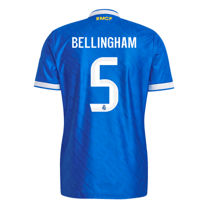 BELLINGHAM #5 Mens Real Madrid Third Jersey 2025/26 - Player Version (Slim Fit)