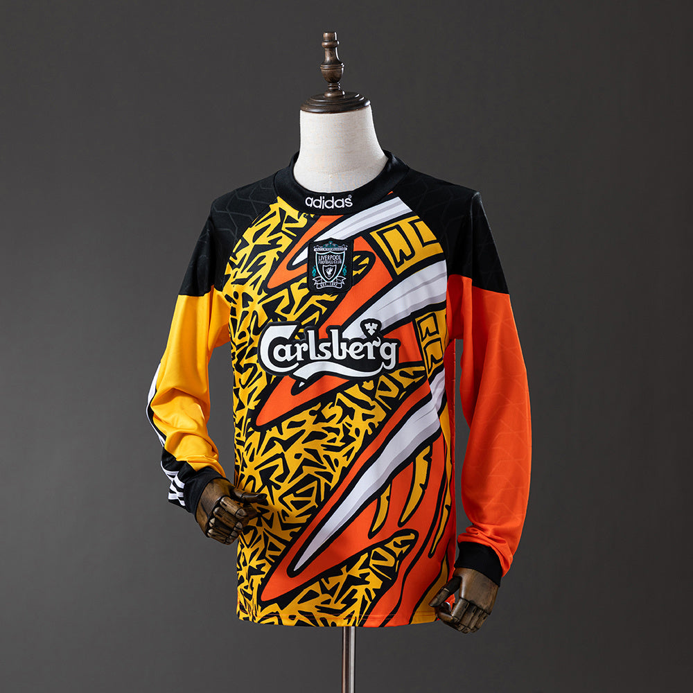 Liverpool Jersey 1995-96 Goalkeeper Retro Football Kit Long Sleeves