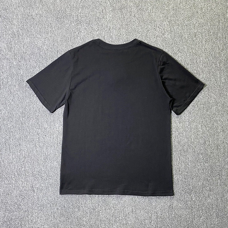 BAPE Short-Sleeved T-shirt Camouflage Monkey Cartoon Printed Cotton