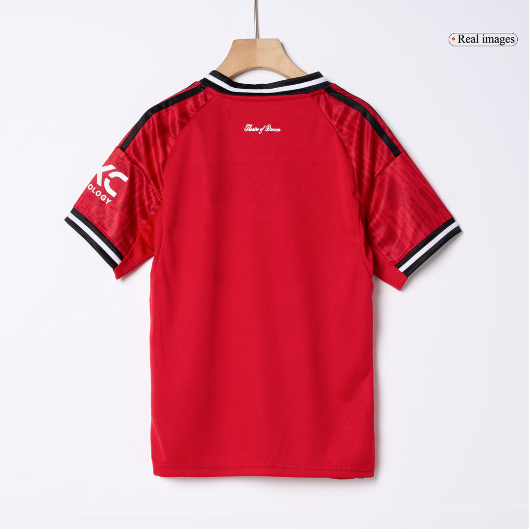 Kids Manchester United Home Kit 2025/26