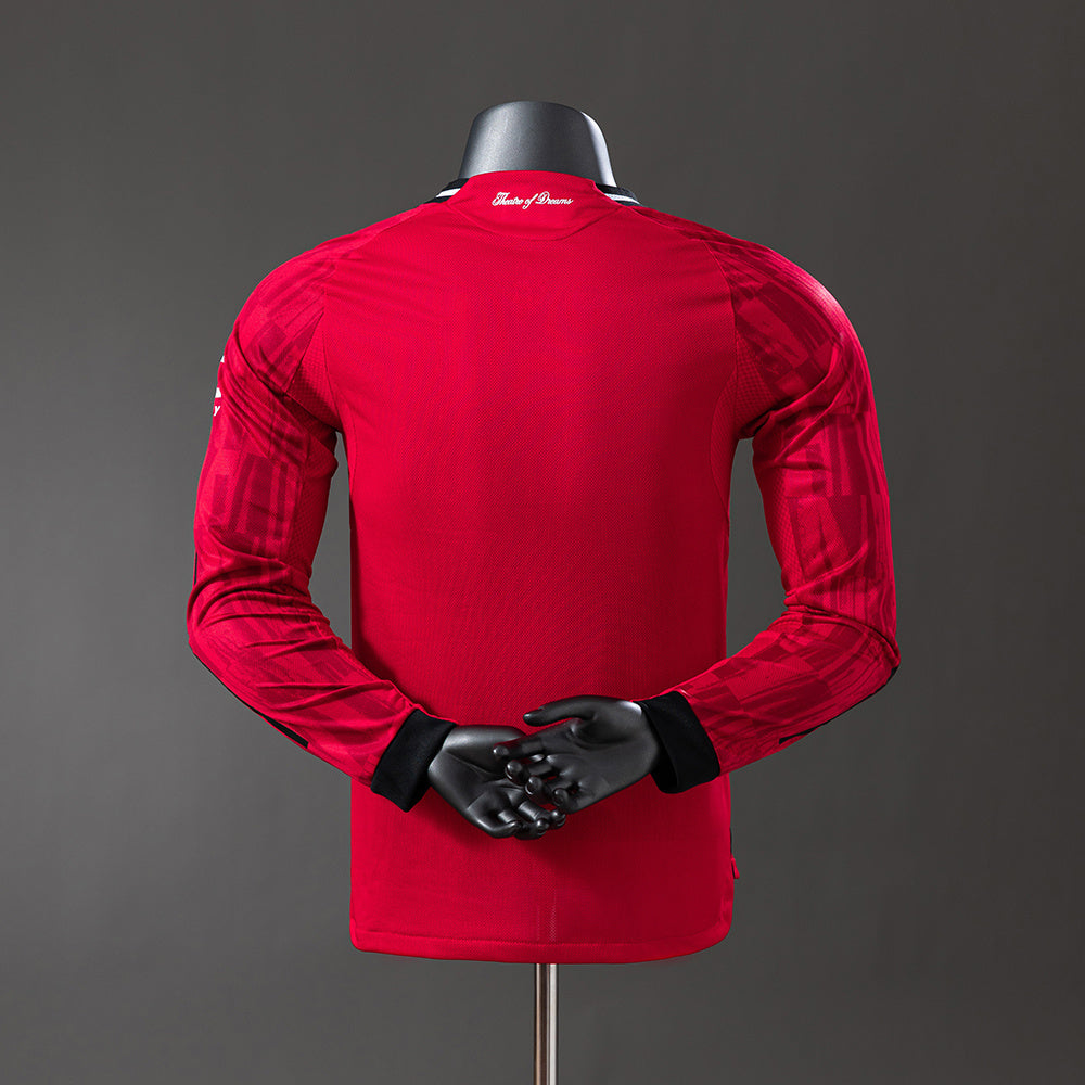 Manchester United Jersey 25/26 Home Football Kit Long Sleeves Player Version