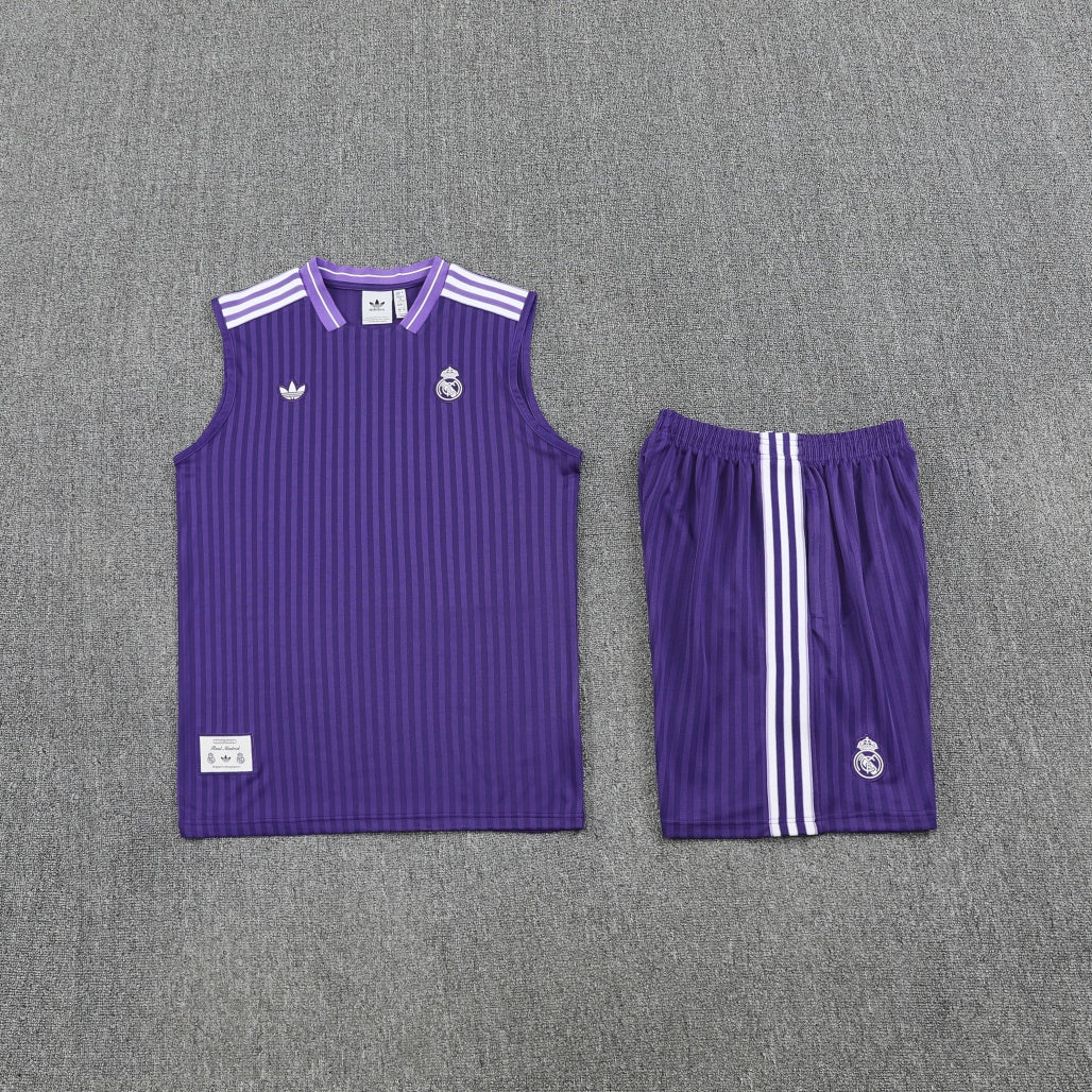 Real Madrid Vest Set Training Tracksuits 25/26 Football Kit Soccer Jersey