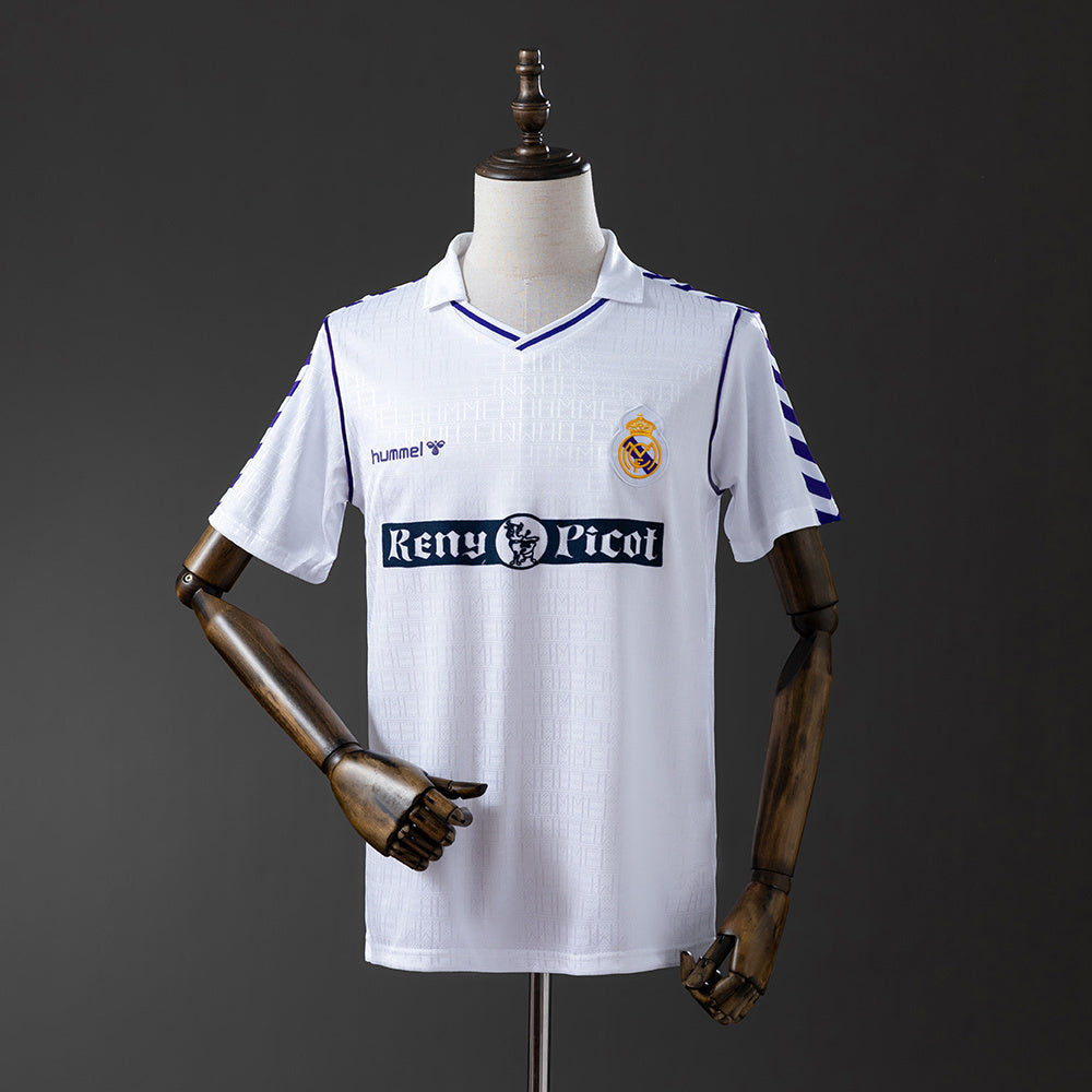 Real Madrid Jersey 1989-90 Home Retro Football Kit