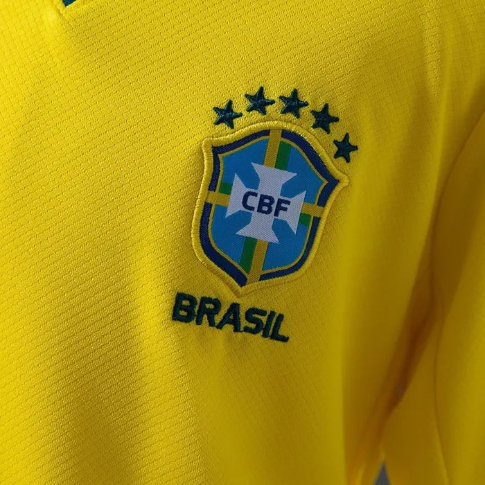 Kids Brazil Home Jersey 2026 World Cup Football Kit Soccer Shirt