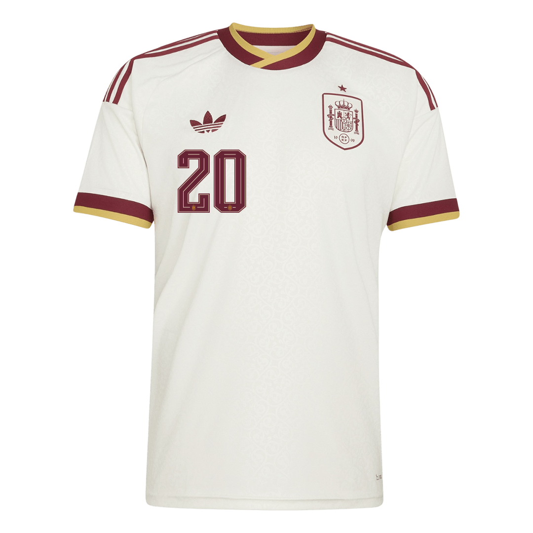 PEDRI #20 Mens Spain World Cup Away Jersey 2026