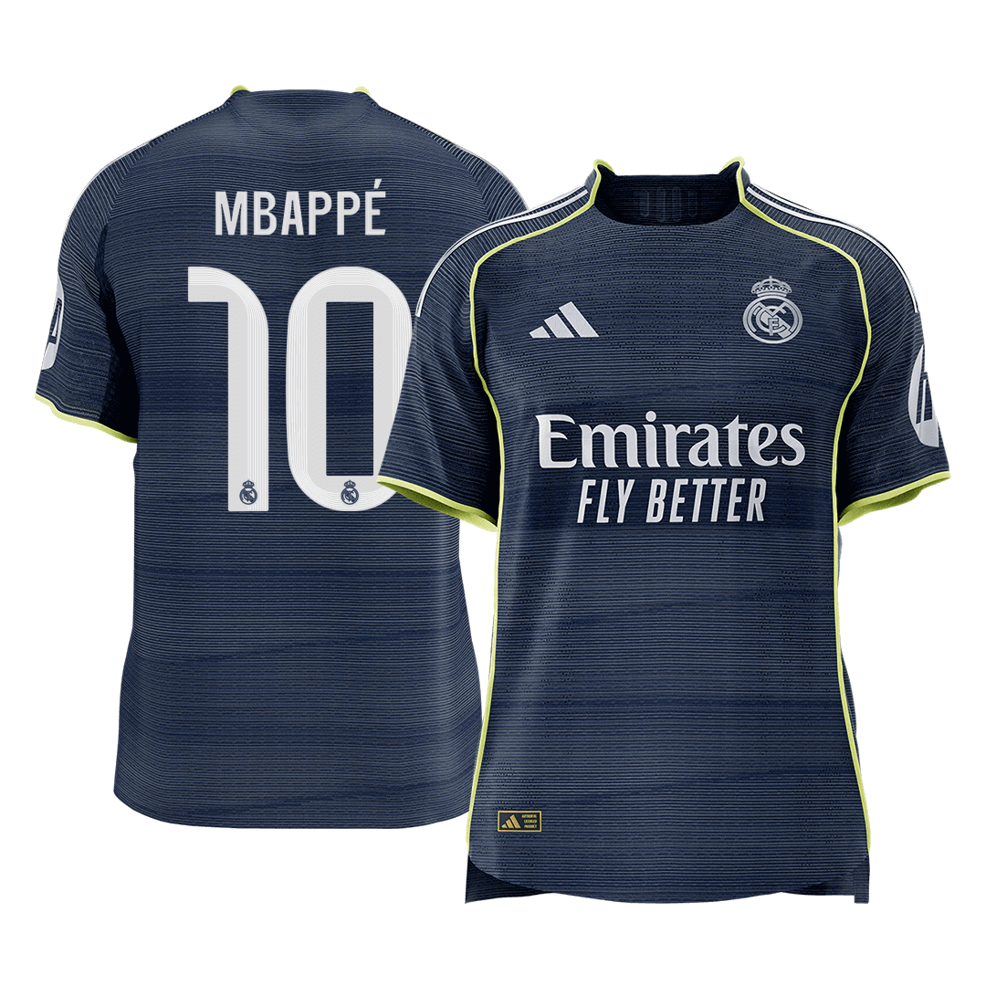 MBAPPÉ #10 Mens Real Madrid Away Jersey 2025/26 - Player Version (Slim Fit) [PREMIUM]