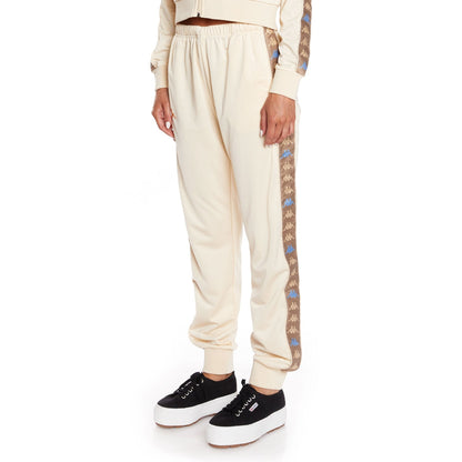 KAPPA WOMENS 222 BANDA WRASTORY TRACKPANTS - BEIGE