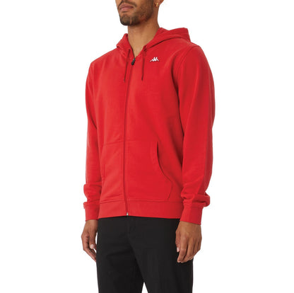 KAPPA AUTHENTIC LUND ZIP HOODIE - RED