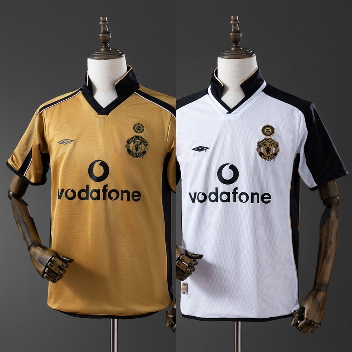 Manchester United Jersey 2001-02 Double-sided Retro Football Kit