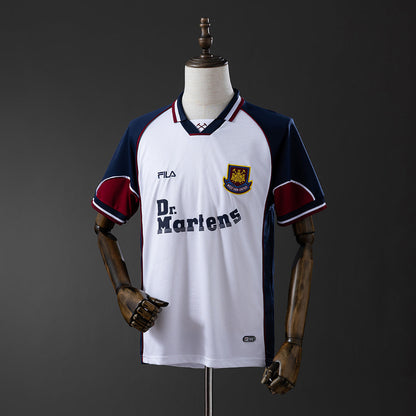 West Ham United Jersey 1999-01 Away Retro Football Kit