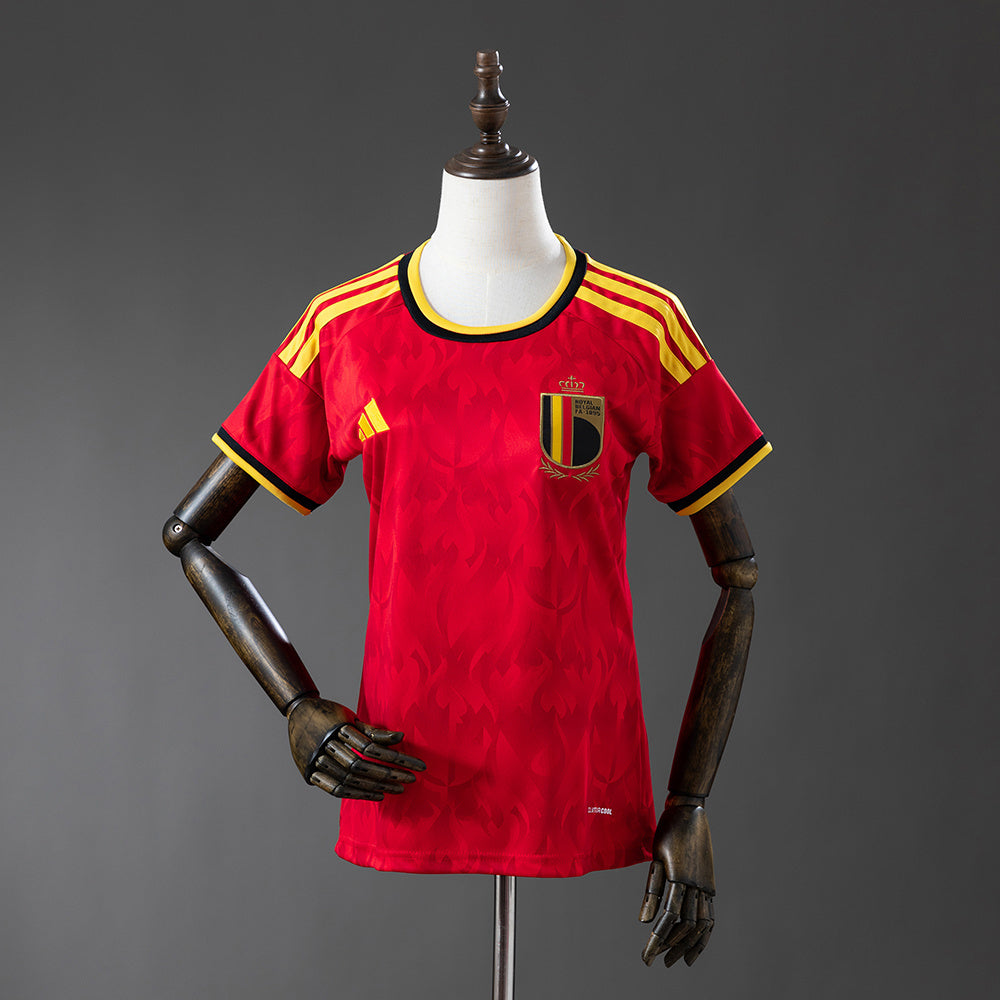 Women Belgium Home Jersey 2026 World Cup Football Kit Soccer Shirt