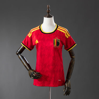 Women Belgium Home Jersey 2026 World Cup Football Kit Soccer Shirt