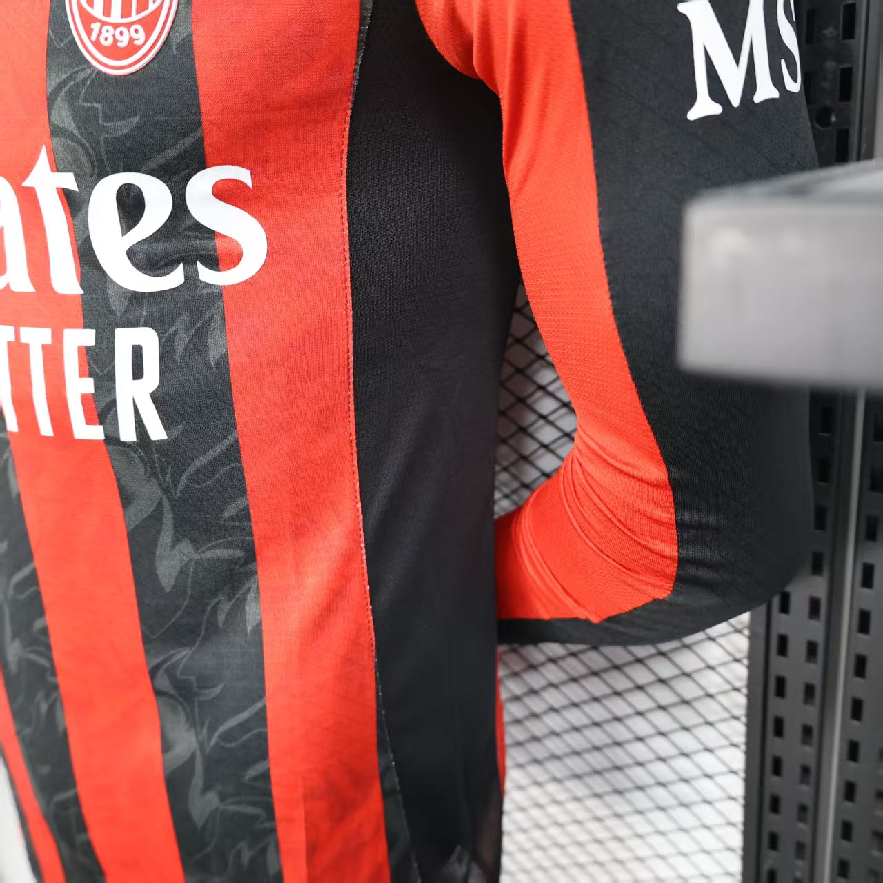 Player Version AC Milan Jersey 25/26 Home Long Sleeves Football Kit Soccer Jersey