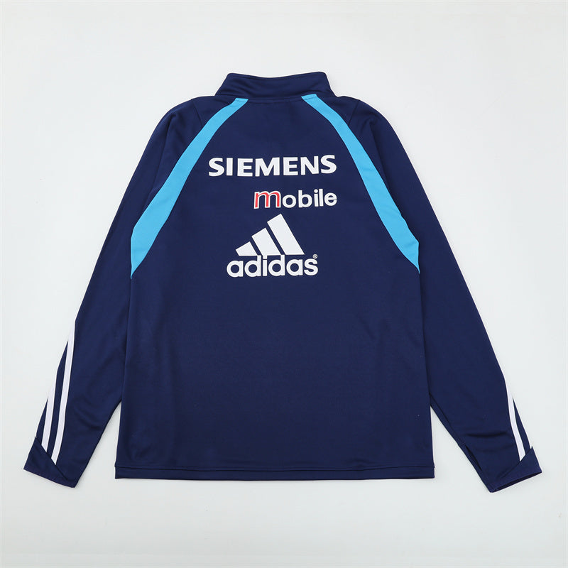 Retro Real Madrid Training Tracksuits 2003-04 Football Kit Soccer Jersey