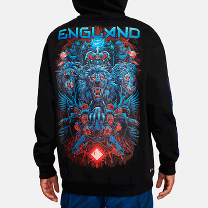 Nike England Men's Fleece Pullover Hoodie - Black
