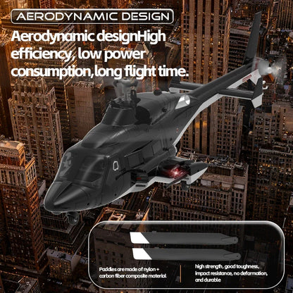 YUXIANG F02 Airwolf RC Helicopter Auto Stabilized 6CH 6-Axis Gyro Optical Flow Positioning Helicopter