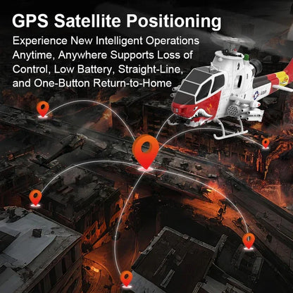 YUXIANG F112S AH-1 Cobra RC Helicopter 1:32 Scale 9CH GPS Optical Flow Altitude Hold