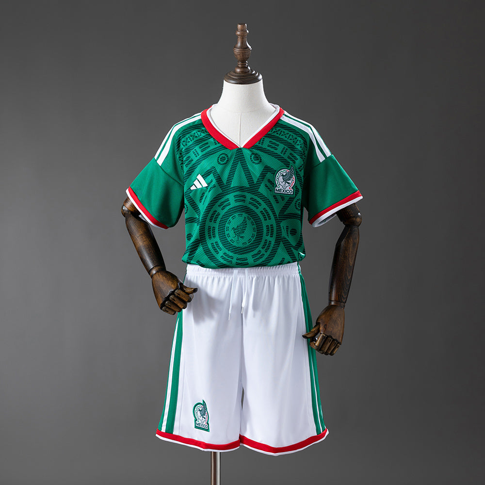 Kids Mexico Jersey 2026 World Cup Home Football Kit