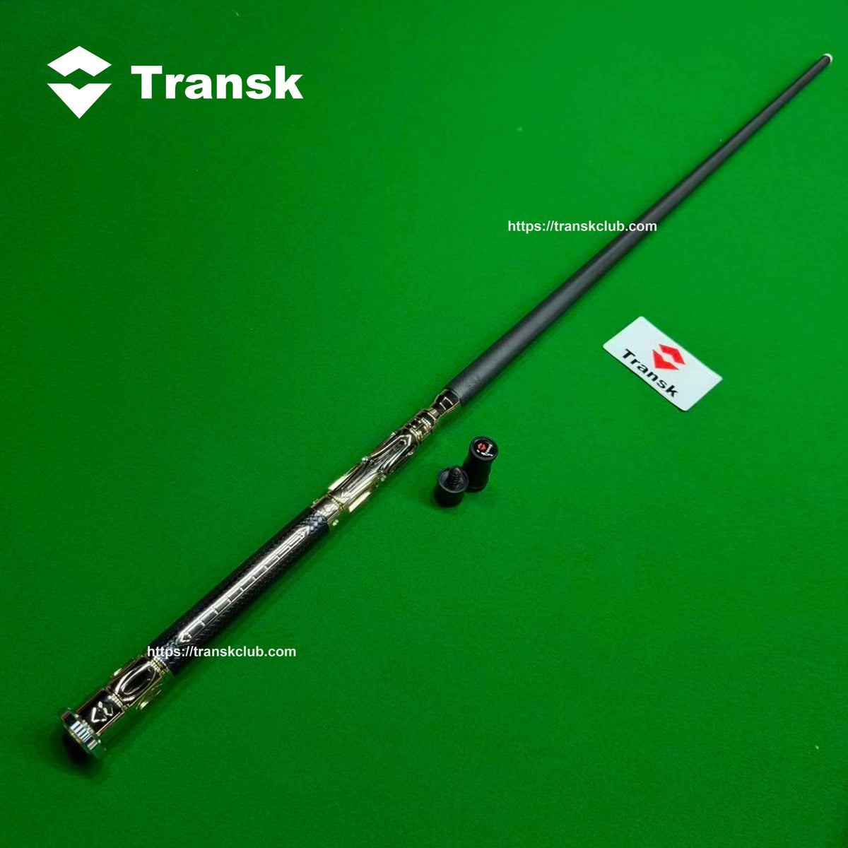 Transk Metal Dragon Slayer Jump Cue - Carbon Fiber Shaft with Sheepskin Grip-13mm tip