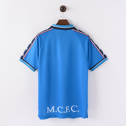 Retro Manchester City Jersey 1997-98 Home Football Kit Soccer Jersey