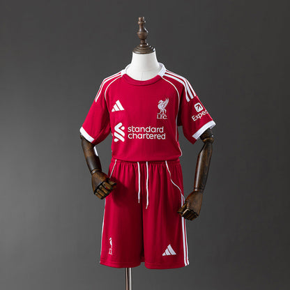 Kids Liverpool Jersey 25/26 Home Football Kit